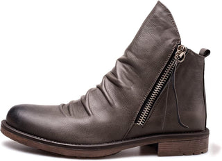 Sebastian Moretti | Vintage Side-Zip Leather Boots For Men