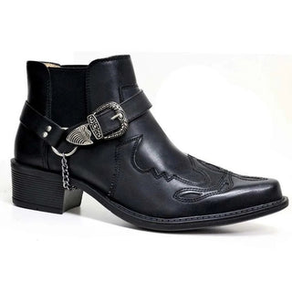 Dylan Reid | Buckle Strap Ankle Boots For Men