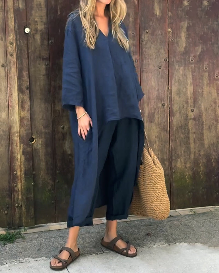 Tara Murphy | Linen Two-Piece Set For Women
