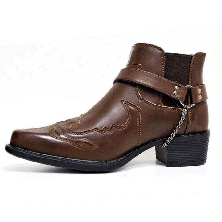 Dylan Reid | Buckle Strap Ankle Boots For Men