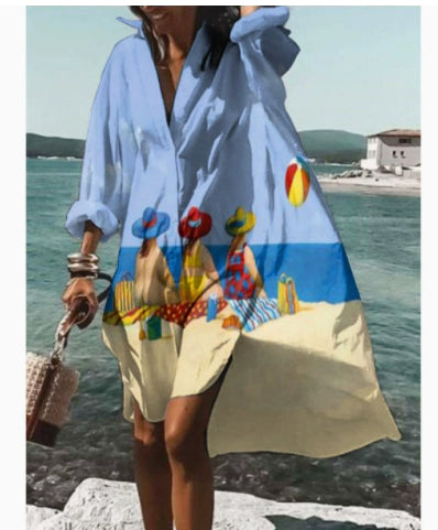 Chloe Williams | Printed Shirt Dress For Women