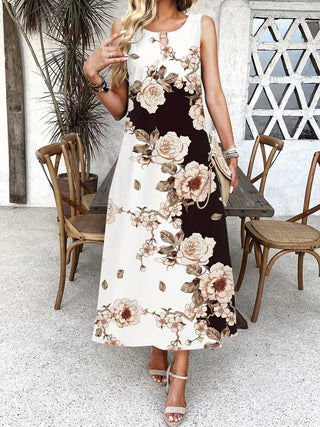 Ruby Wilson | Casual Floral Print Pocket Dress For Women