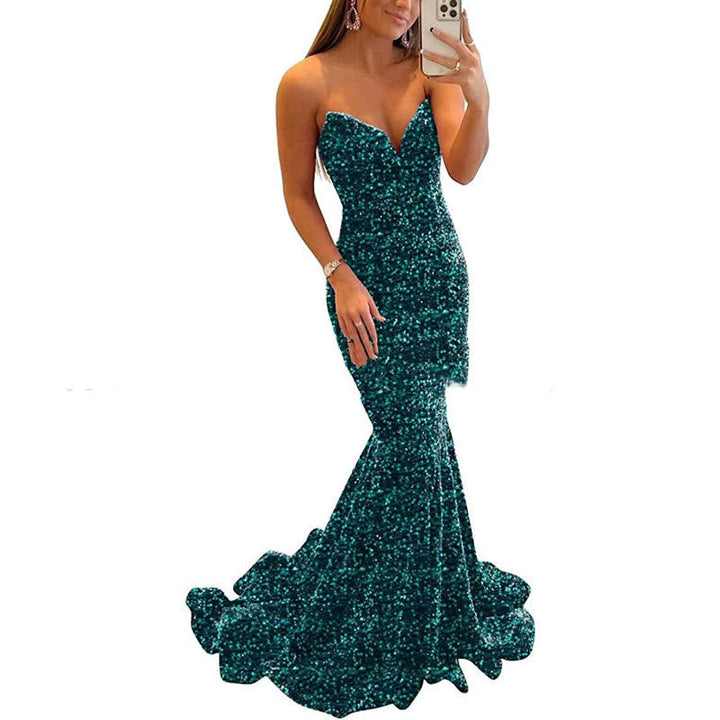 Ruby Stanton | Sequin Mermaid Maxi Evening Dress For Women
