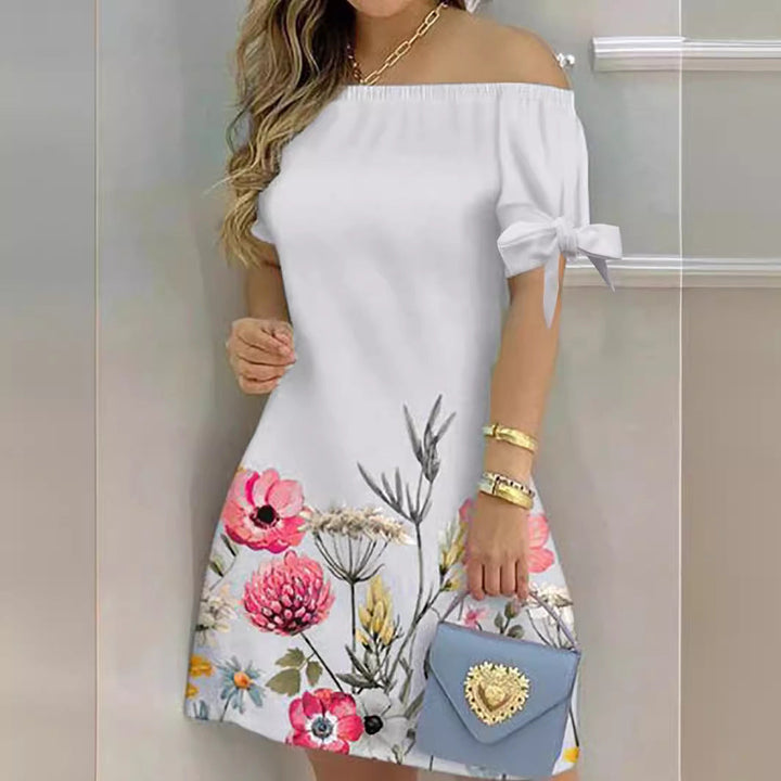 Ivy Bennett | Off-Shoulder Floral Mini Dress For Women