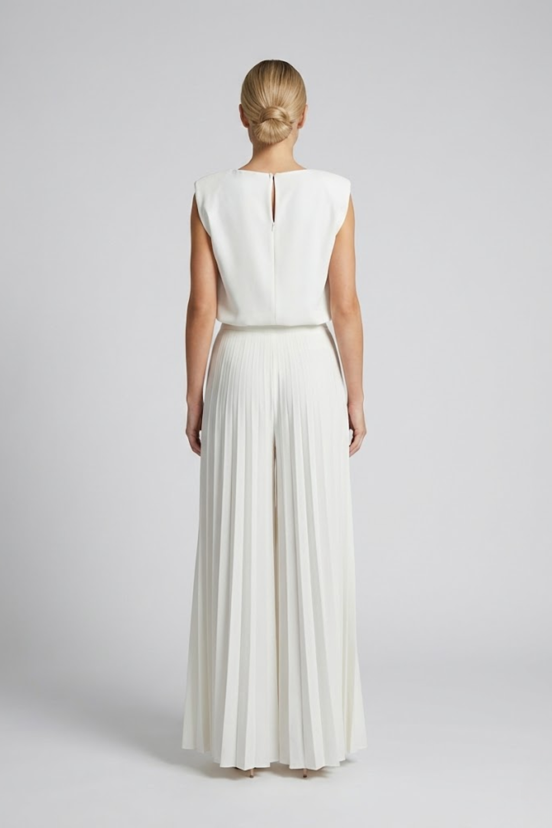 Bianca Moretti | Elegant Pleated Jumpsuit For Women