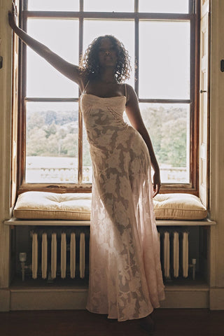Hannah Stanhope | Butterfly Lace Maxi Dress For Women