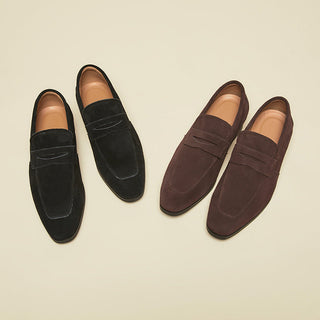 Toby Sullivan | Suede Penny Loafers For Men