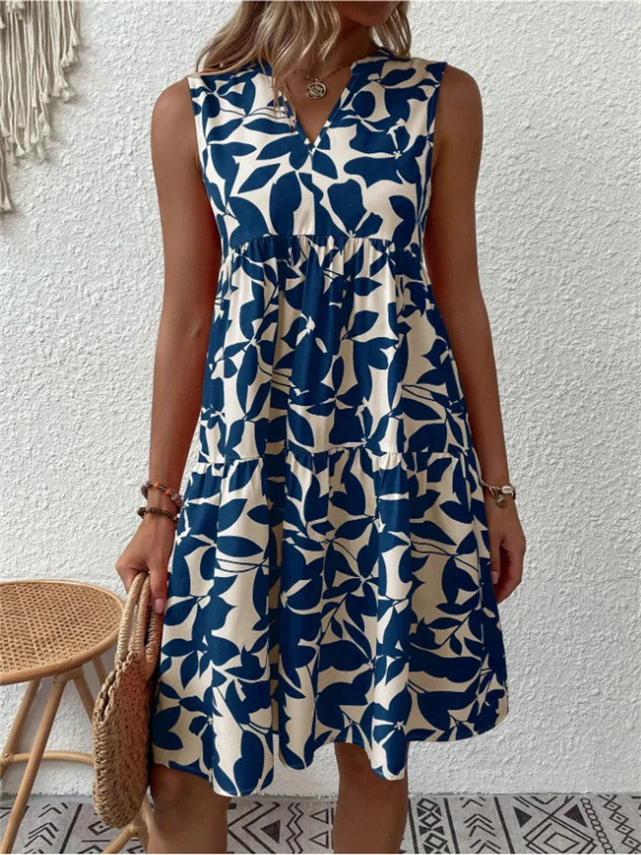 Imogen Clarke | Floral A-Line Midi Dress For Women