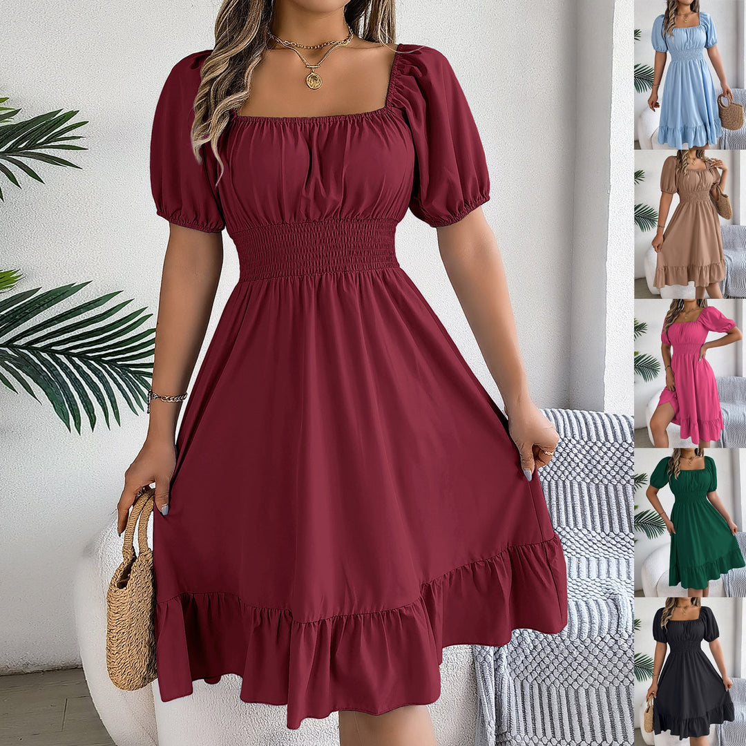 Freya Bennett | Ruffled A-Line Midi Dress For Women