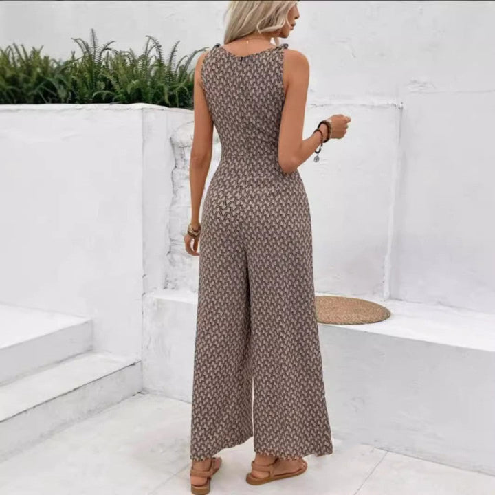 Freya Clarke | Printed Wide-Leg Jumpsuit For Women