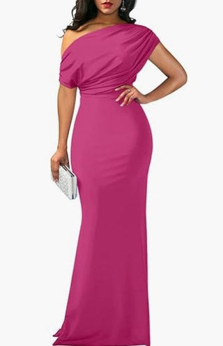 Isla Turner | One-Shoulder Maxi Party Dress For Women