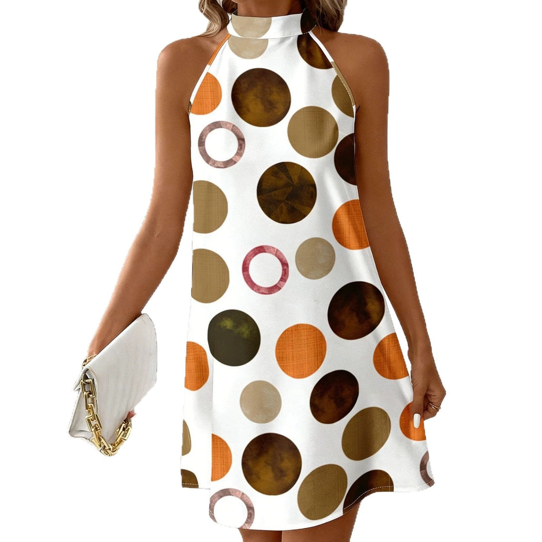 Zoe Ryan | Polka Dot Halter Midi Dress For Women
