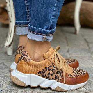 Ava Martin | Leopard Print Fashion Sneakers For Women