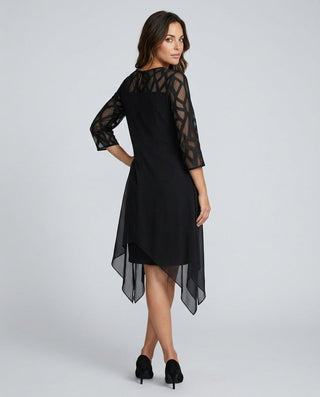Ava Harrington | Mesh Sleeve Cape Mini Dress For Women