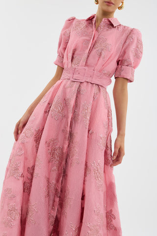 Lily Turner | Elegant Puffed Sleeve Maxi Dress For Women