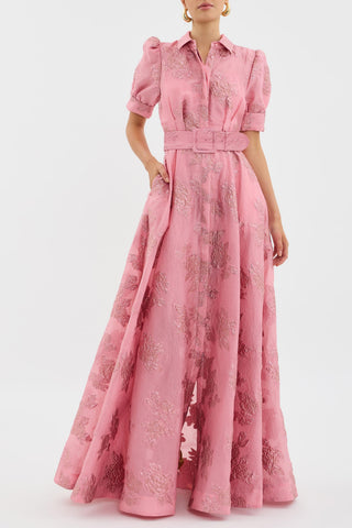 Lily Turner | Elegant Puffed Sleeve Maxi Dress For Women