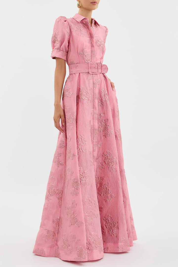 Lily Turner | Elegant Puffed Sleeve Maxi Dress For Women