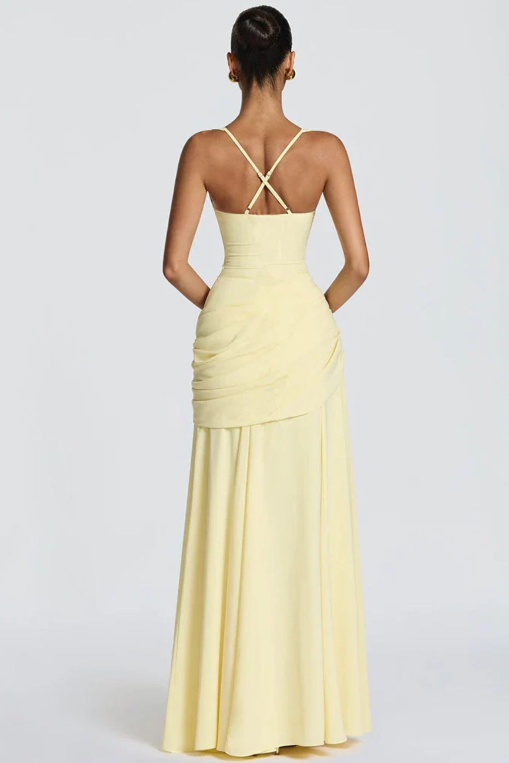 Phoebe Hartington | Elegant Draped Evening Gown For Women