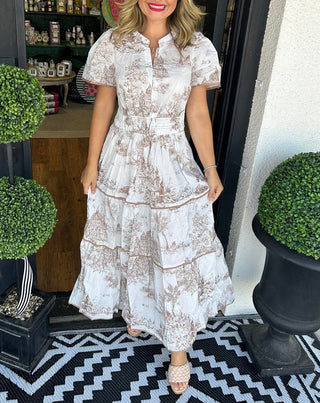 Brooke Thompson | Classic Toile Maxi Dress For Women