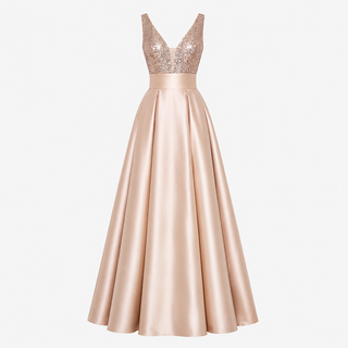 Amelia Robertson | Sequined Gown Formal Maxi Dress For Women