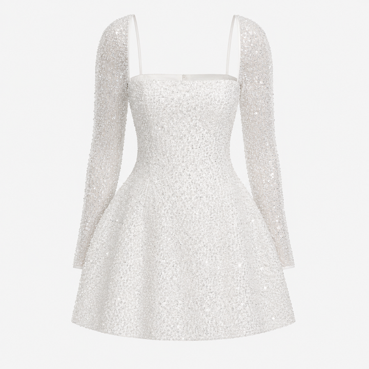 Arabella Kensington | Sparkling Long Sleeve Mini Dress For Women