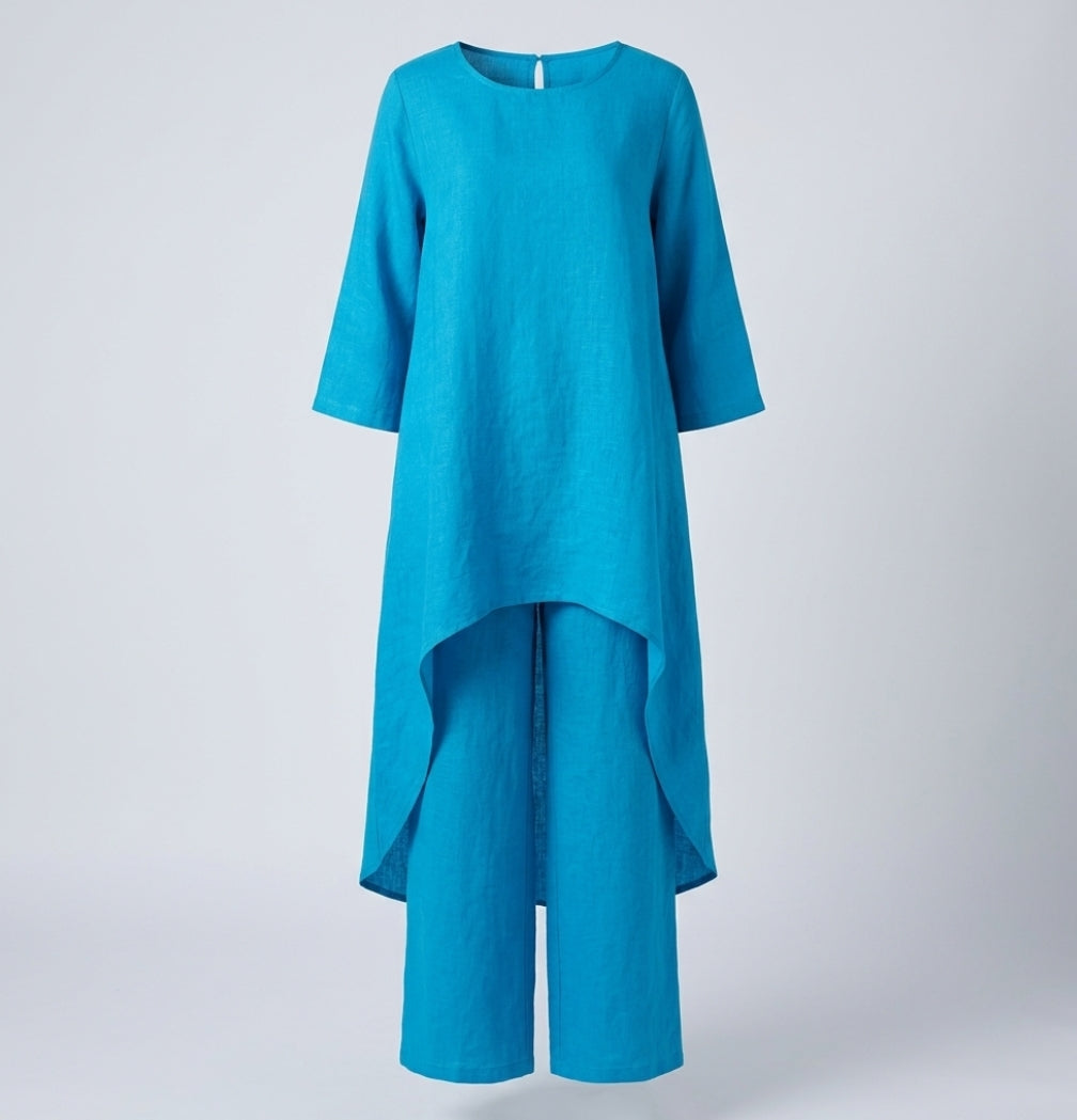 Gemma Alderton | Flowing Linen Two-Piece Set For Women