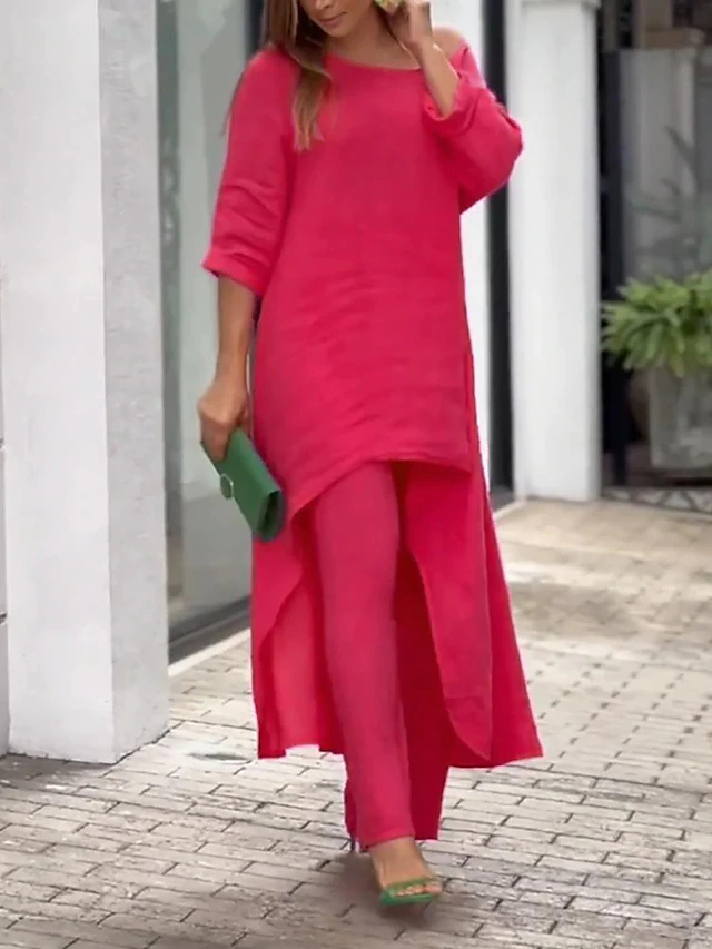 Gemma Alderton | Flowing Linen Two-Piece Set For Women