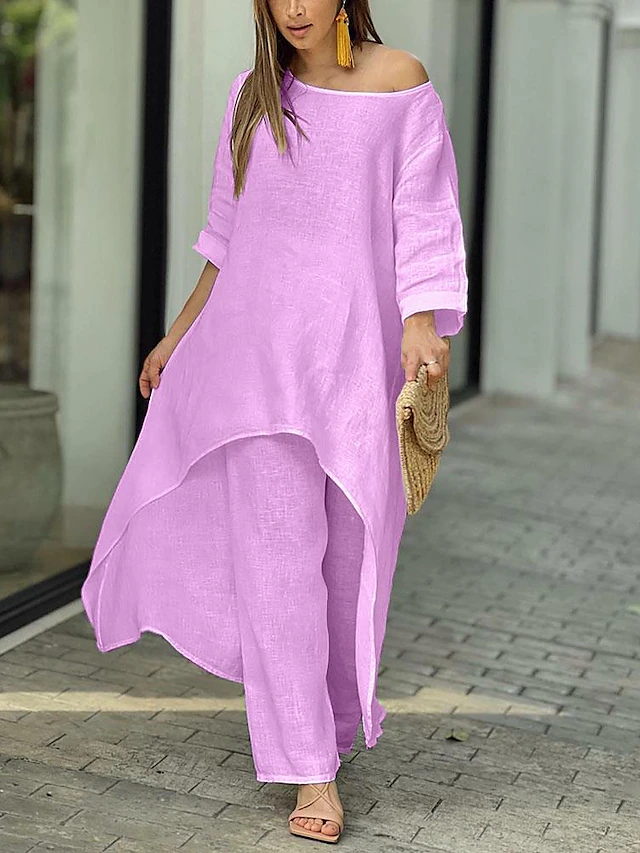 Gemma Alderton | Flowing Linen Two-Piece Set For Women