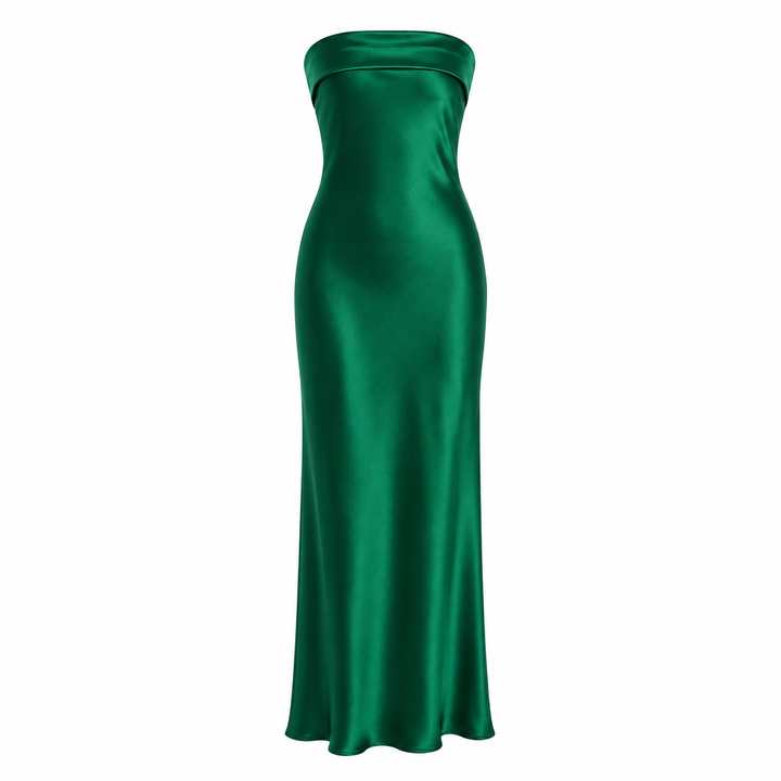Ava Cromwell | Strapless Satin Maxi Dress For Women