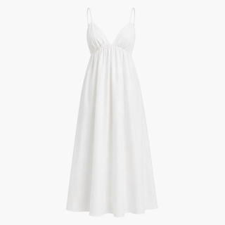 Ava Thornbury | Backless White Maxi Dress For Women