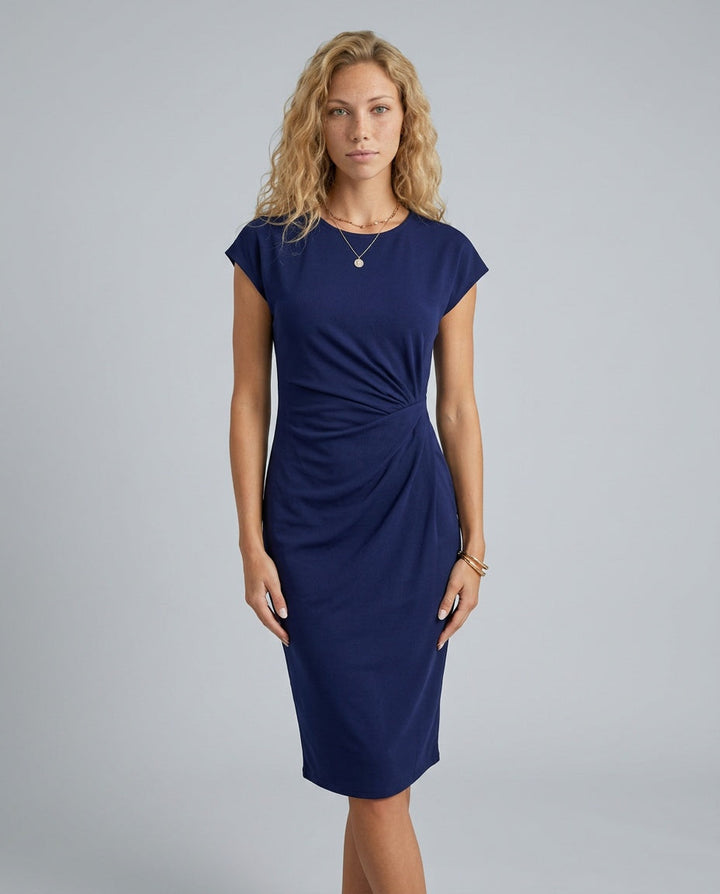 Sophie Hargreaves | Ruched Waist Midi Dress For Women
