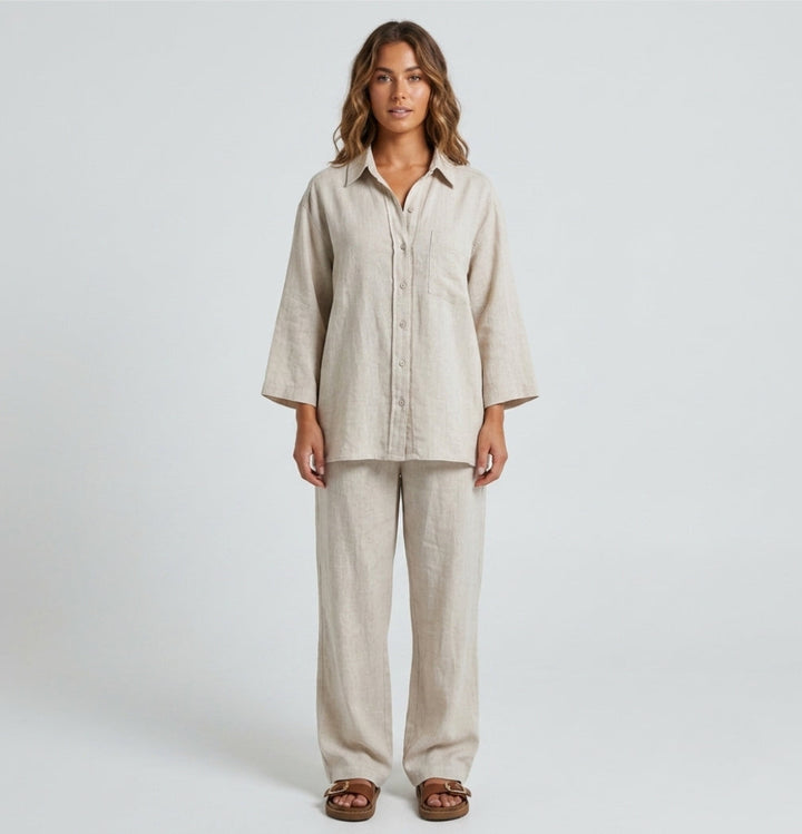 Charlotte Reid | Linen Two-Piece Set For Women