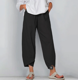 Beatrice Moreau | Relaxed Linen Blend Pants For Women
