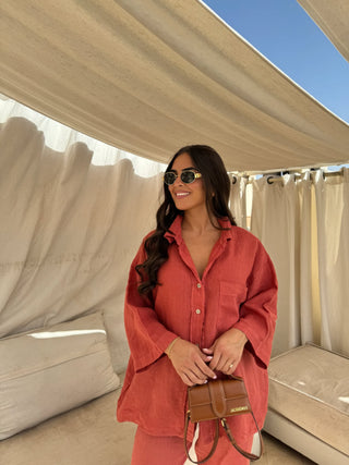 Charlotte Reid | Linen Two-Piece Set For Women