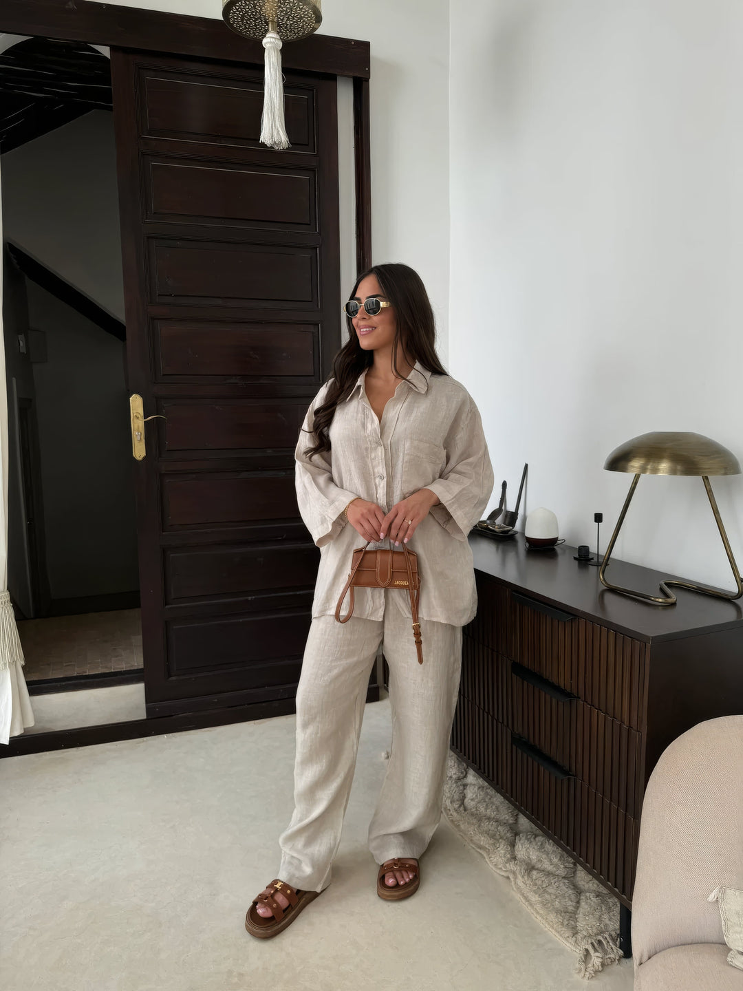Charlotte Reid | Linen Two-Piece Set For Women