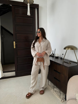Charlotte Reid | Linen Two-Piece Set For Women