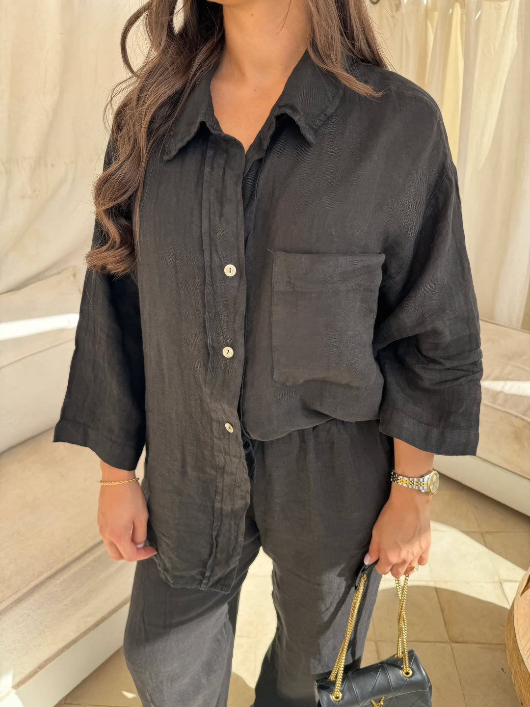 Charlotte Reid | Linen Two-Piece Set For Women