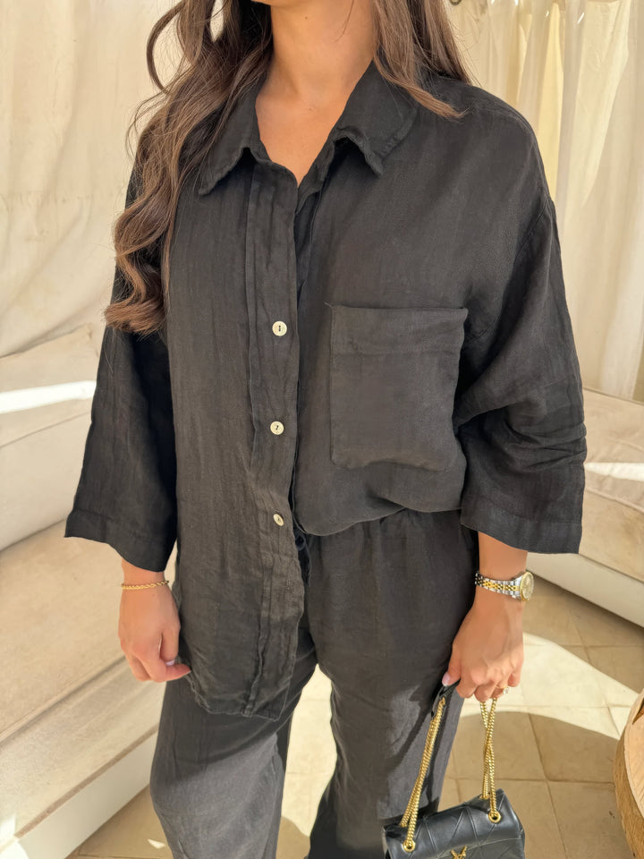 Charlotte Reid | Linen Two-Piece Set For Women