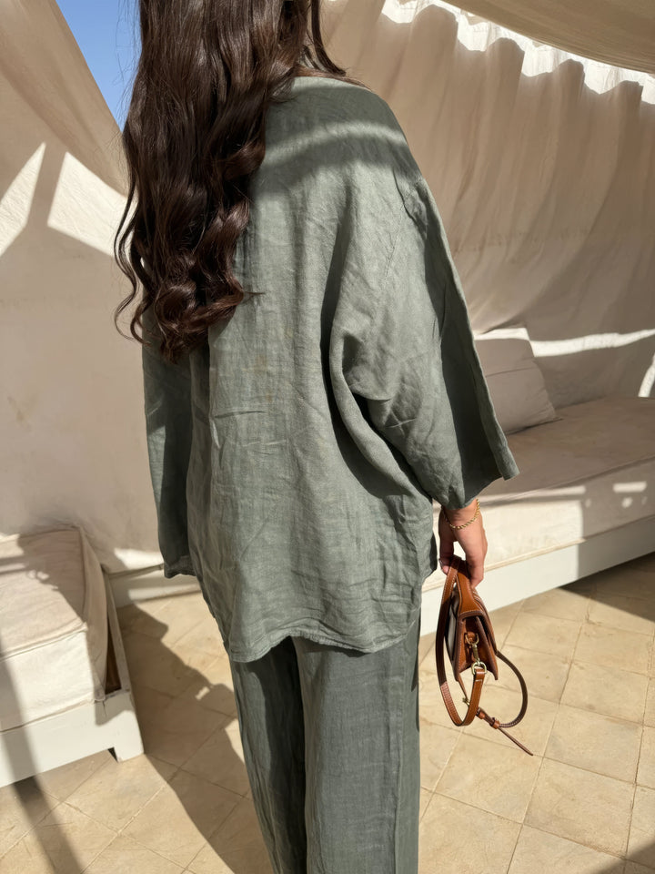 Charlotte Reid | Linen Two-Piece Set For Women