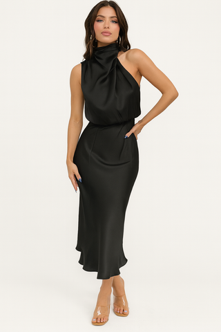 Aurora Bellini | Satin Midi Dress For Women