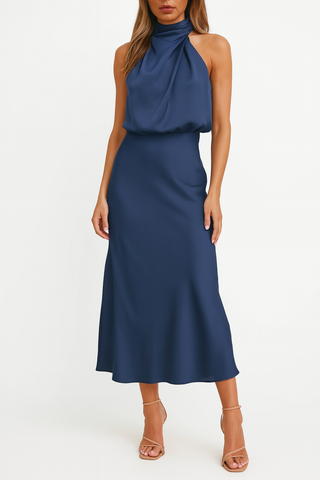 Aurora Bellini | Satin Midi Dress For Women