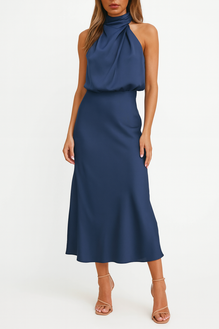 Aurora Bellini | Satin Midi Dress For Women