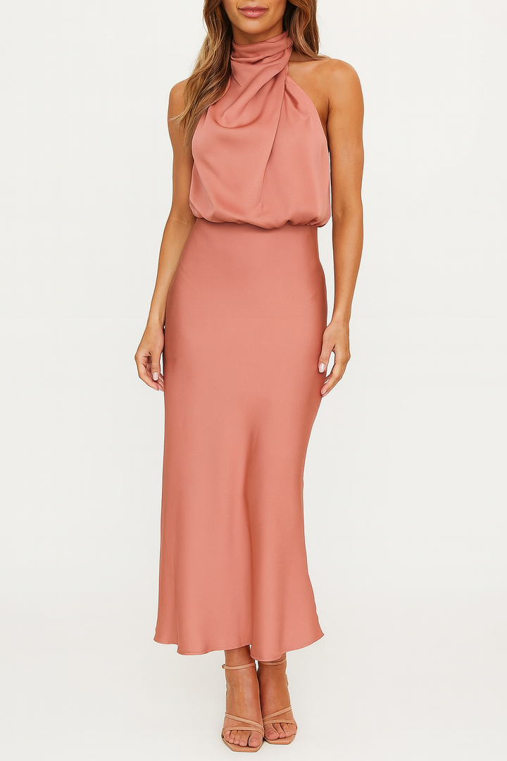 Aurora Bellini | Satin Midi Dress For Women