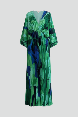 Matilda Parker | Pleated V-Neck Maxi Dress For Women