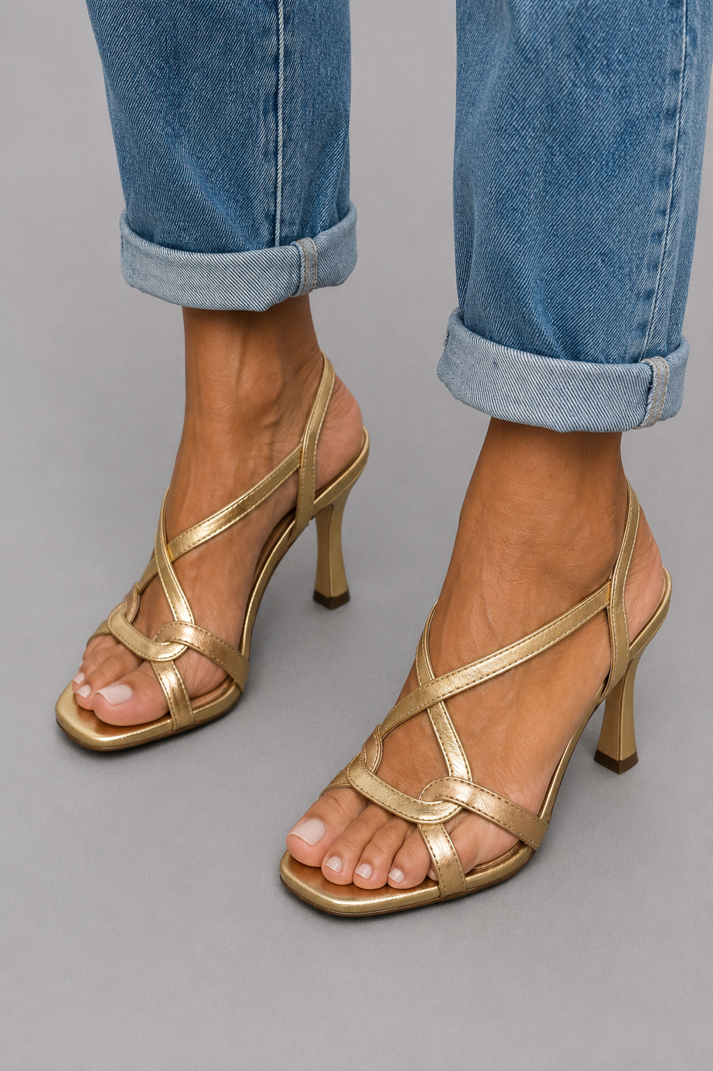 Soleil™ | Sandales Dorées, Charme Estival
