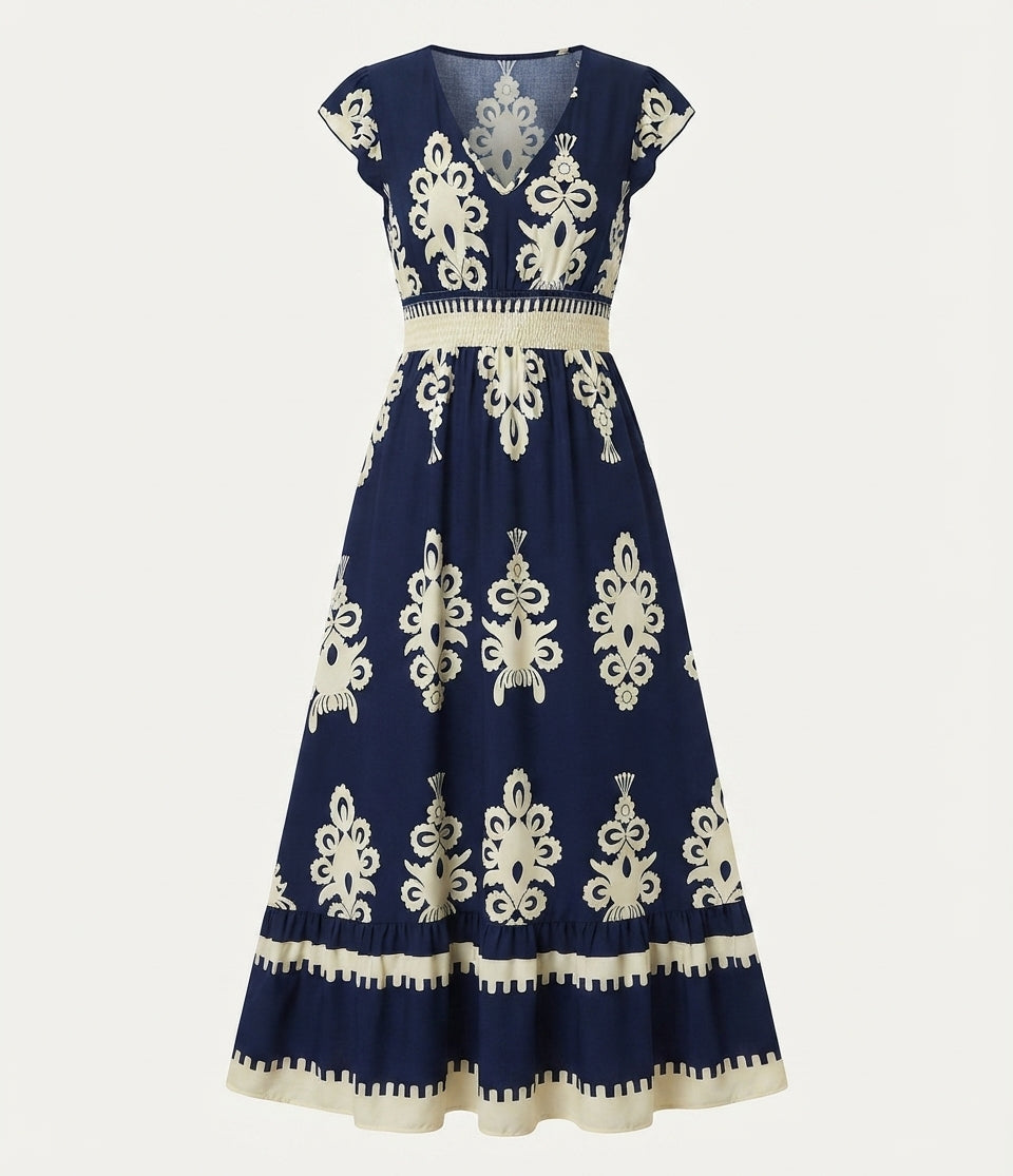 Chloe Wilson | Floral V-Neck Maxi Dress For Women