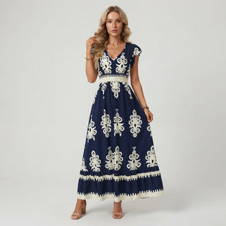 Chloe Wilson | Floral V-Neck Maxi Dress For Women