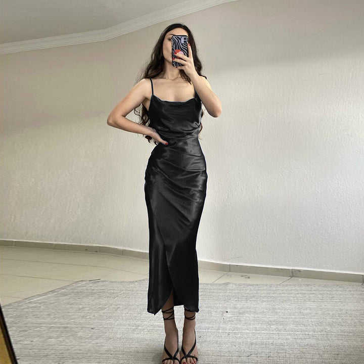 Isabelle Hartley | Satin Maxi Formal Dress For Women