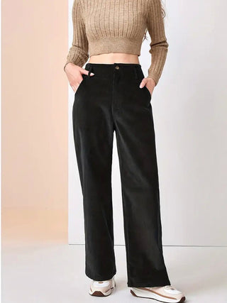 Sophie Laurent | Wide Leg Corduroy Pants For Women