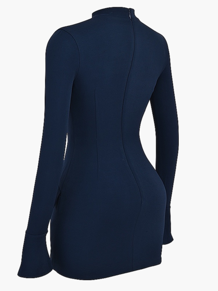 Zoe Kingsley | Long Sleeve Mock Neck Mini Dress For Women